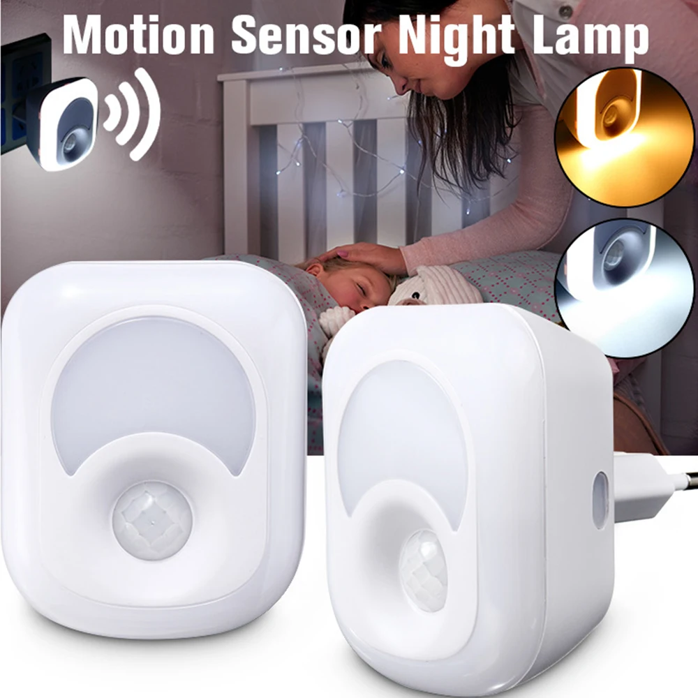 

Night Light Sensor Control Led Night Lights With AC220V EU US Plug Square Shape Home Baby kids Bedroom Desk Table Decor Lamp