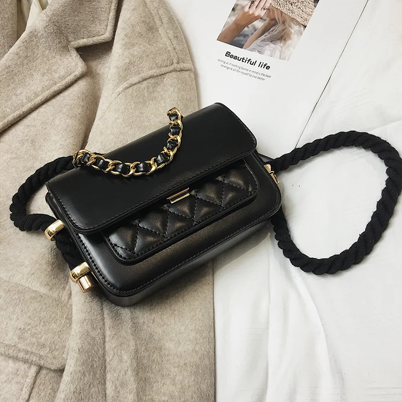 

INS Online Celebrity Textured Rhombus Small round Bag Women's 2019 New Style Korean-style Versatile CHIC Chain Crossbody Bag