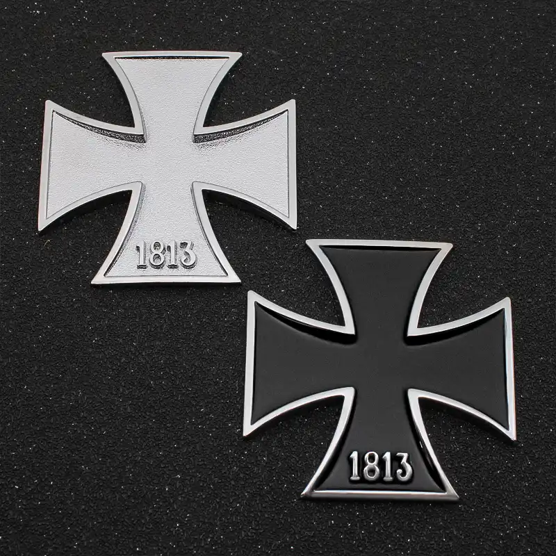 3dクロームメタルドイツ1813マルタ美徳シンボルメダルクロスエンブレムオートバイカースタイリングバッジステッカーデカール自動車の付属品 車のステッカー Aliexpress