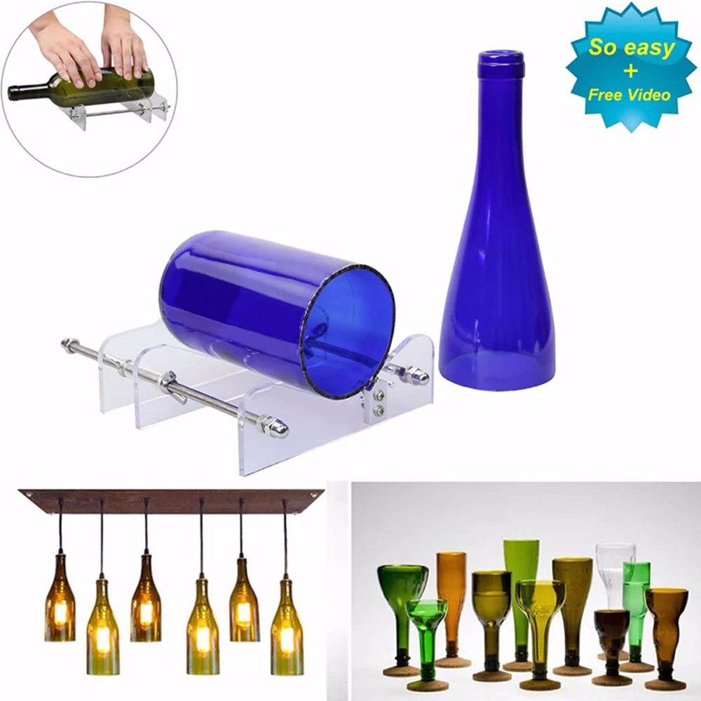 Стеклянная бутылка DIY резак для резки лучше резки Управление создать Стекло скульптуры Ловушки для пива вина Стекло бутылки режущие инструменты