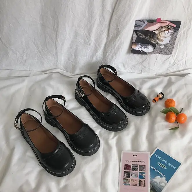 Милые туфли в стиле Лолиты в стиле Харадзюку школьная форма для японской средней школы обувь для школьниц обувь для костюмированной вечеринки для взрослых и женщин