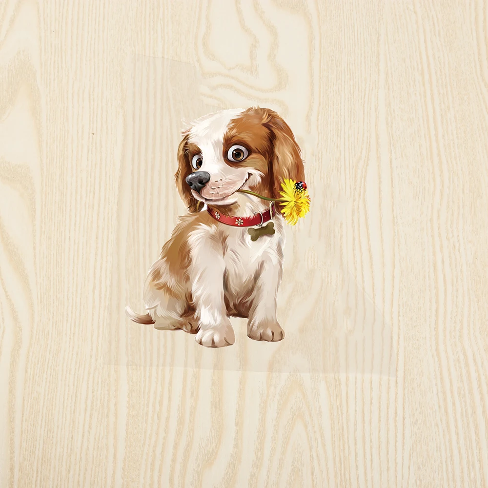 Термонаклейки XC для детей наклейки глажки сделай сам с изображением милой собаки