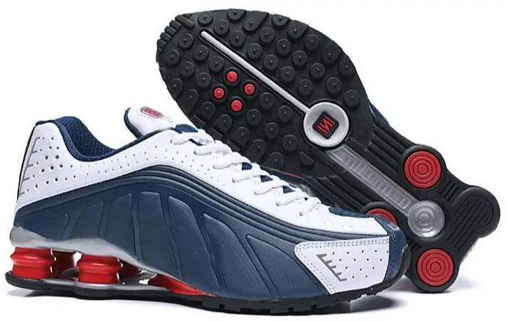NO.13 Мужские кроссовки, новинка, Shox R4, дизайнерские мужские кроссовки для бега, роскошные NZ кроссовки, тройные, черные, белые, OG, уличная спортивная обувь - Цвет: NO.13
