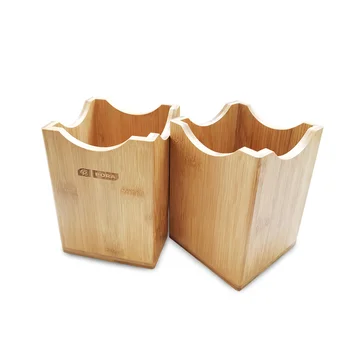 

Bamboo Kitchen Storage Containers,for Kitchen Tools Tableware Organizer,Multifunctional Office Accessories Pen Holder Organizer