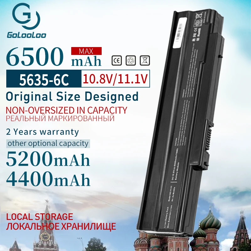 Аккумулятор Golooloo для ноутбука Acer AS09C31 AS09C71 Extensa 11 1 5235 5635Z BT.00607.073 5635G 5635ZG ZR6 BT.00607.072 5635