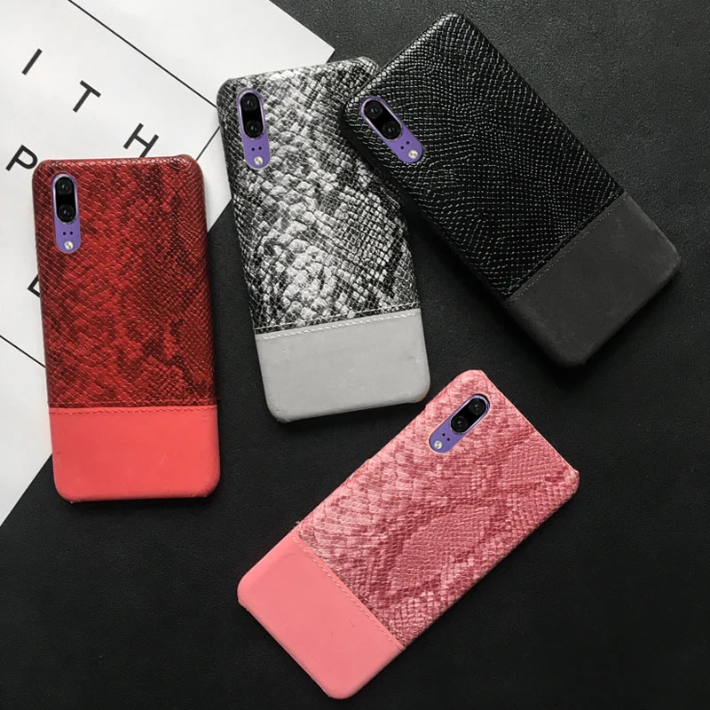 Кожаный чехол из змеиной кожи для Huawei Honor Enjoy 8e 7A 8C 8X 8A 9X 9 10 Pro 10i 20i P20 P30 Lite Nova 3e 4e Y6 Prime