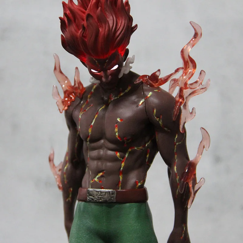 Наруто Shippuden Might Guy фигурка аниме 1/7 Масштаб ПВХ Коллекционная модель игрушки с светодиодный светильник GK статуя