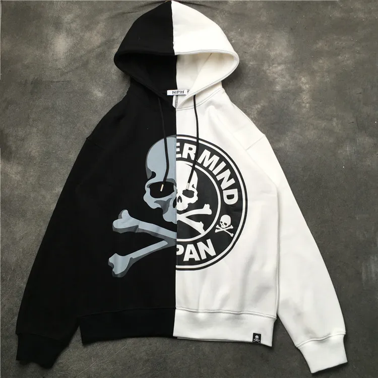

New 19 luxury High Men Mastermind Skull Bone Hoodies Hoody hooded Sweatshirts velvet Cotton Drake Thicken Fleece pullover #E004