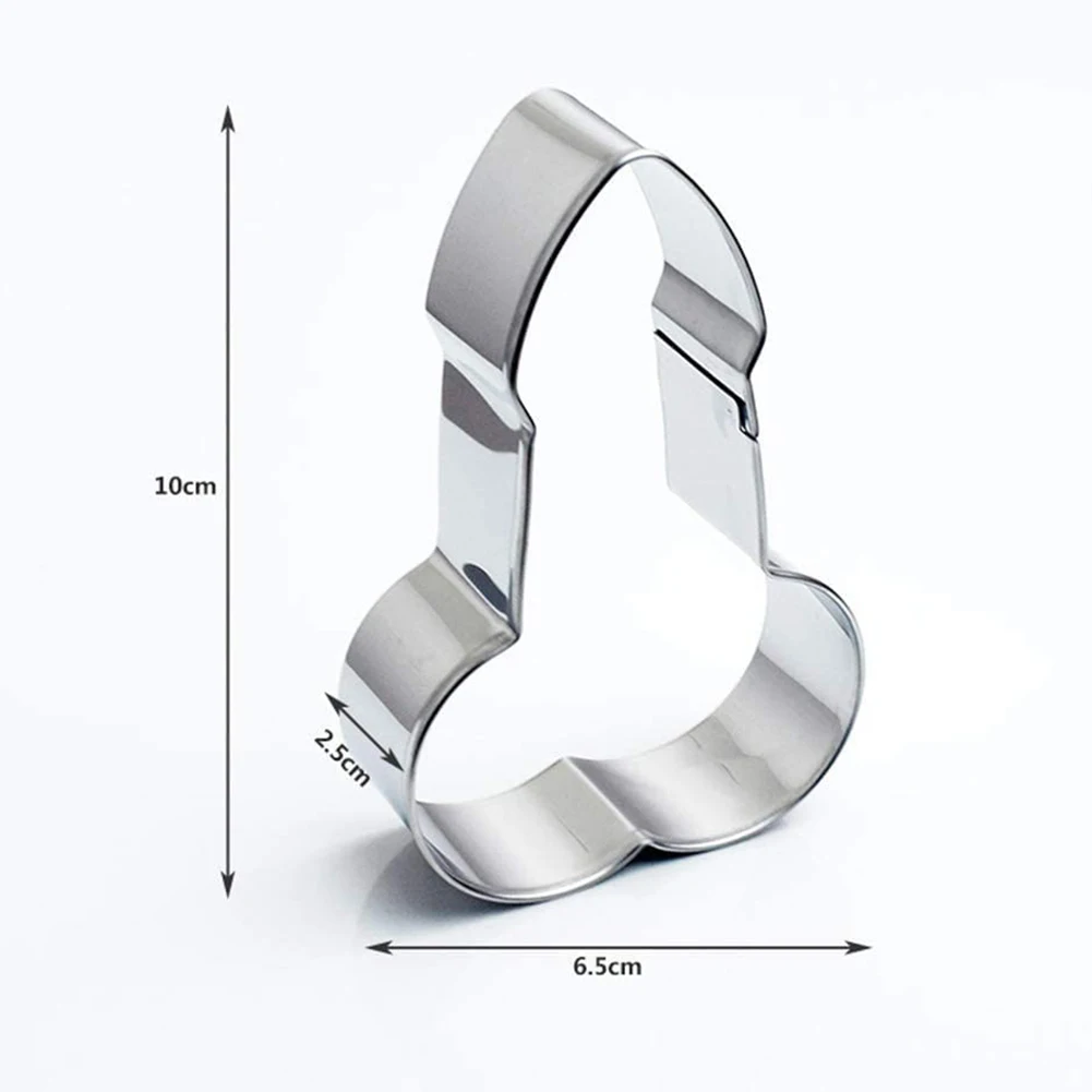 4pcs Cookie Cutter Funny Penis Fondant Valentine's Day Kitchen Biscuit Home  DIY Pastry Easy Clean Stainless