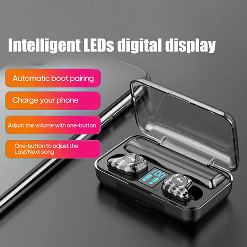 M20 Bluetooth Headset TWS Bluetooth 5 0 Stereo Motion Noise Reduction Button Wireless Headset