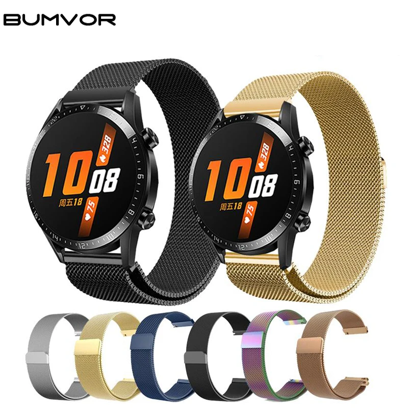 Миланский ремешок для Samsung Galaxy Watch Active Gear S2 S3 Garmin 245 Amazfit GTR GTS Pace Bip 2 Stratos Huawei GT GT2 42 мм Миланский ремешок для Samsung Galaxy Watch Active Gear S2 S3 Garmin 245 Amazfit GTR GTS Pace Bip 2 Stratos Huawei GT GT2 42 мм