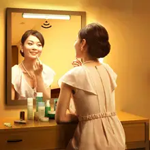 Умный Вкл/Выкл светодиодный светильник полоса портативный спальня шкаф лампа беспроводной датчик движения кухонный шкаф светильник s настенное освещение для шкафа