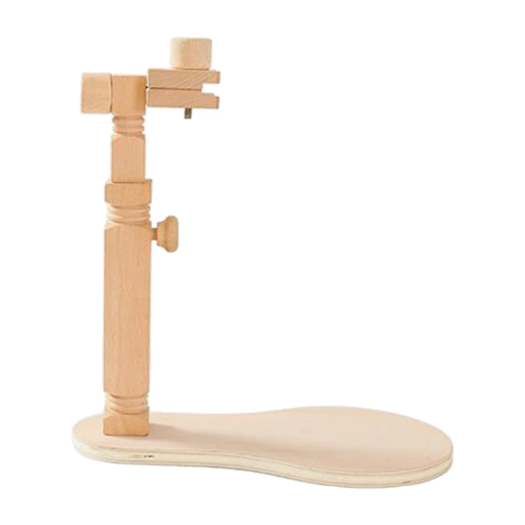 Adjustable Rotate Cross Stitch Rack Frame Dia 40cm Tabletop Round Embroidery Lap Frame Stand Holder