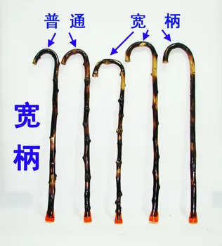 

The overall development of natural rattan cane wide handle wood stick stick extended Gaka cane art props crutch