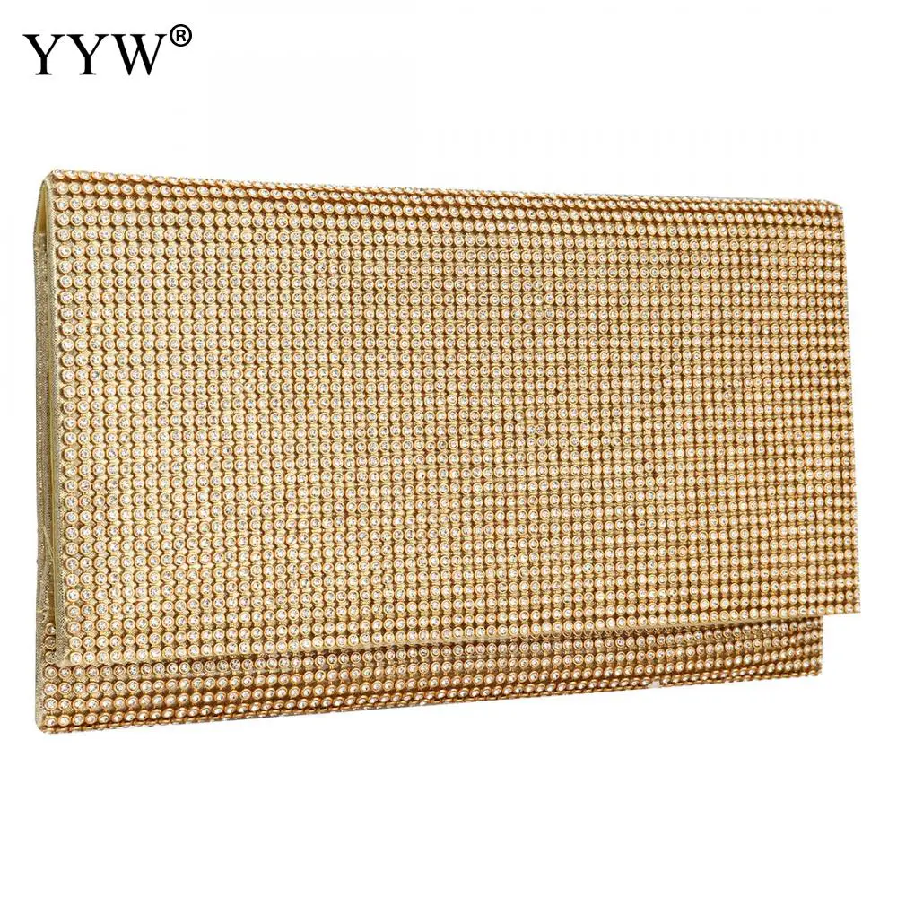 Rhinestone Envelope Bag Evening Clutch Purse High Quality Luxury Shoulder Bags 2020 Women Gold Cluthes Diamond Bolsa Feminina