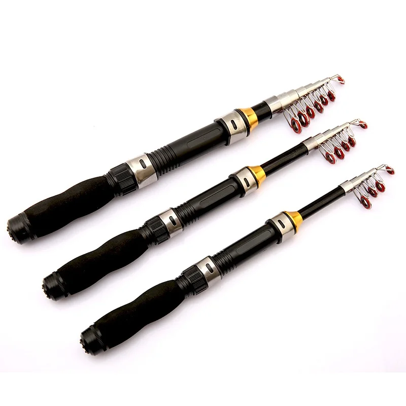 

1.0M 1.2M 1.5M 1.7M 1.9M Portable Telescopic Fishing Rod Glass Fiber Fishing Pole Travel Sea Fishing Spinning Lighweight Rod