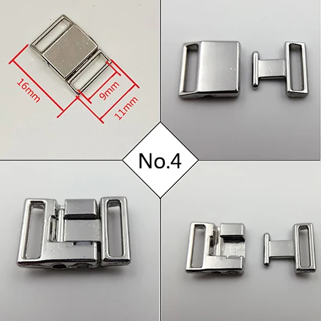 5 Sets Bra Alloy Front Closure Swimwear Clip Clickers Bikini Buckles Replacement Bramaking DIY Accessories