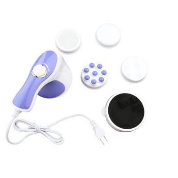 

EU Plug 5 Headers Spin Body Massager Relax Spin Tone Slimming Lose Weight Burn Full Body Massage Device