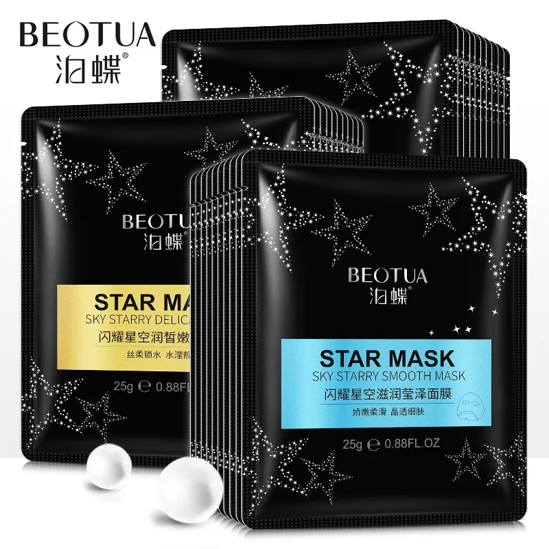 

10Pcs BEOTUA starry sky Water Gel Softening facial Masks Moisturizing Shrinking pores Smoothing Oil Control face Mask