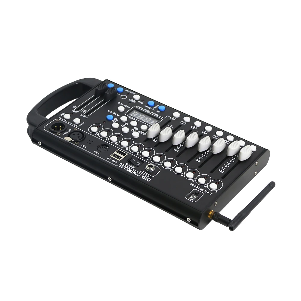 New 192 DMX Controller Wireless Battery Receiver Stage Lighting Console Moving Head DJ Show Led Par Controller 6