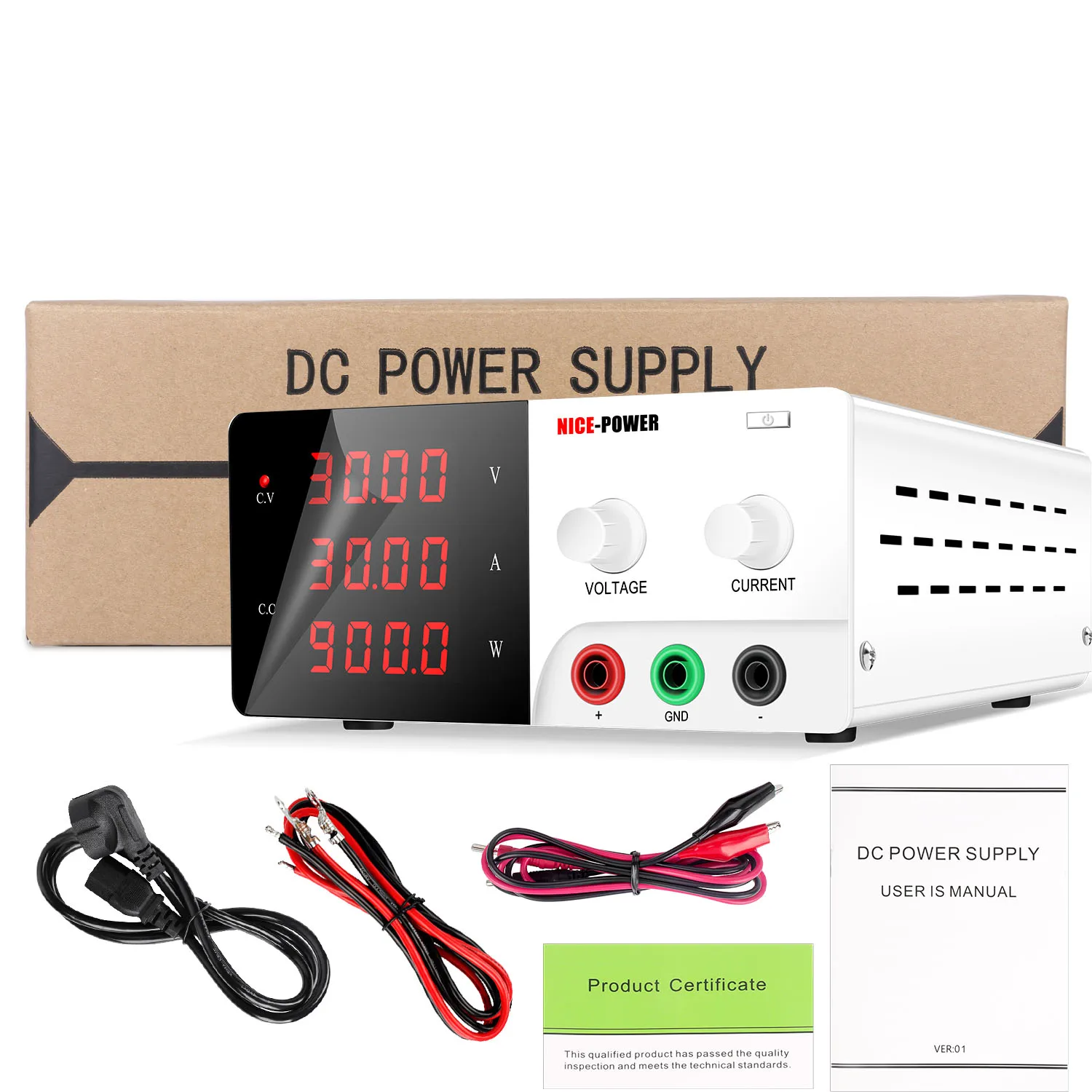 電源900w,調整可能なDC電源,実験室用電源30v 30a ac 220v ac110v,高スイッチング電源,電圧レギュレーター600w  AliExpress