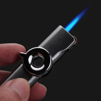 

Metal Blue Flame Lighter Butane Torch Windproof Lighter Creativity Turbo Lighter Personalized Fashion Men's Lighter