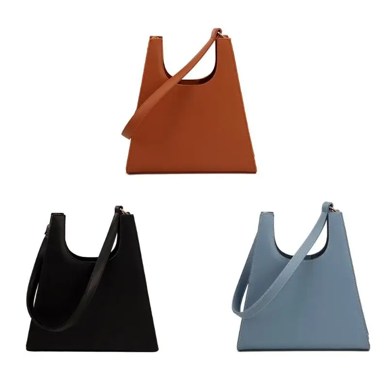Ретро женская кожаная сумка, чистый цвет, сумка на плечо, элегантная сумка для покупок, сумка из искусственной кожи, Ретро стиль, повседневная сумка с верхней ручкой, сумка-тоут