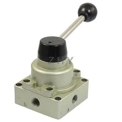 

HV-02 G1/4" Direct Action Type 3 Positions 4 Ways Hand Lever Turn Valve