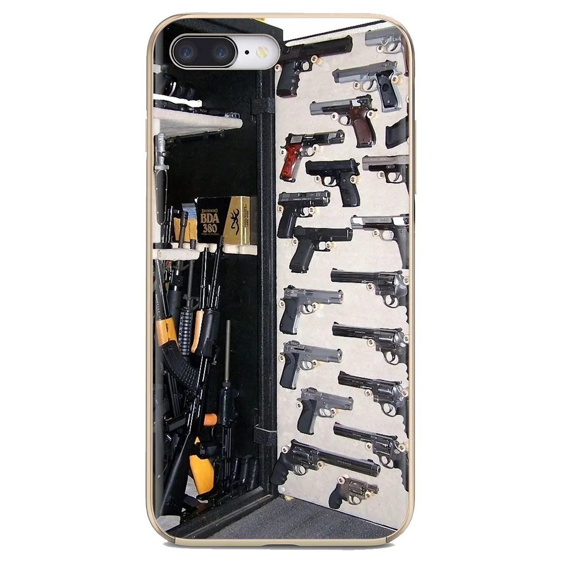 Силиконовый корпус Pistolas Glock оружие пуля для iPhone 11 Pro 4 4S 5 5S SE 5C 6 6S 7 8 X 10 XR XS Plus Max iPod