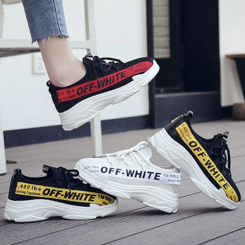 

Xia ji xie Women's, White Breathable Daddy Sports Patent Leather Korean-style Ulzzang Harajuku Versatile INS Super Fire Viscose