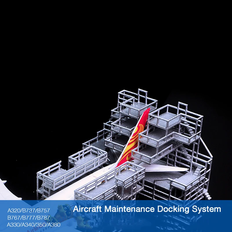 1:400 оборудование аэропорта модель наземного обслуживания рама лестница пассажирский самолет док-платформа Летающая полевая сцена моделирование