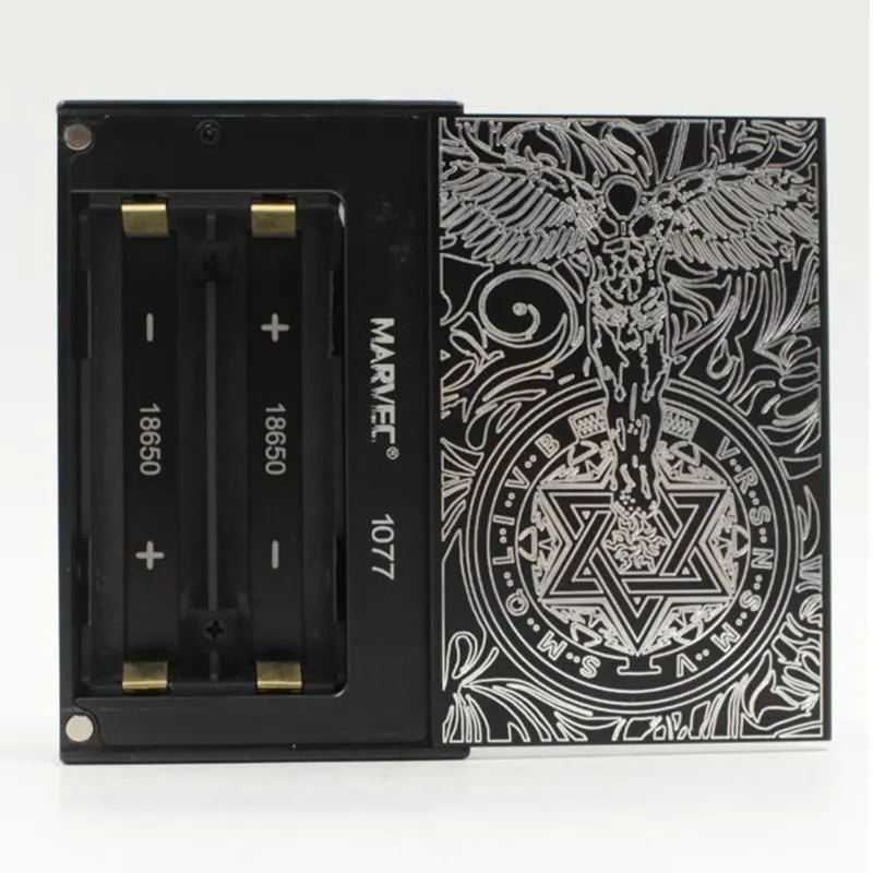 

Original Marvec Guardian Angel Box Mod Adjustable Voltage 218W Fit Dual 18650 Battery Aluminum Alloy Mech Mod For 510 RDA RTA