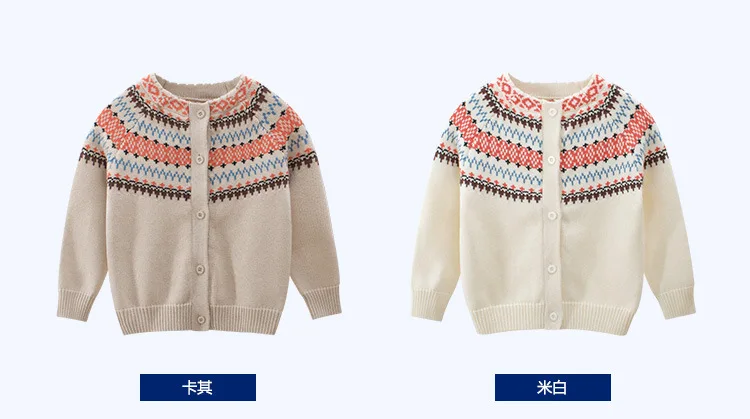 Kids Casual Sweaters Autumn Winter Girls Buttons Knitted Cute Sweater Coat Children Long Sleeve Top Sweater Girl Clothes