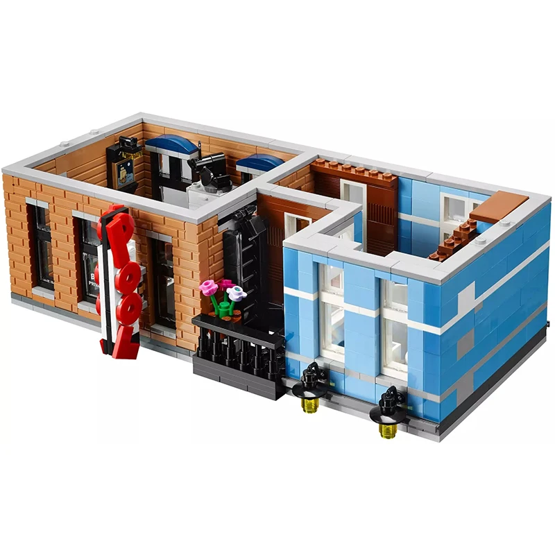 Creator City вид на улицу 2344 шт. офис детектива 6 фигурок архитектурный конструктор блоки игрушки для детей Совместимые наборы