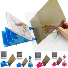 Плоттер чертежная доска набор пластина для получения изображений Проецирование приложение отражение держатель оптический ученик эскиз ABS Настольный телефон