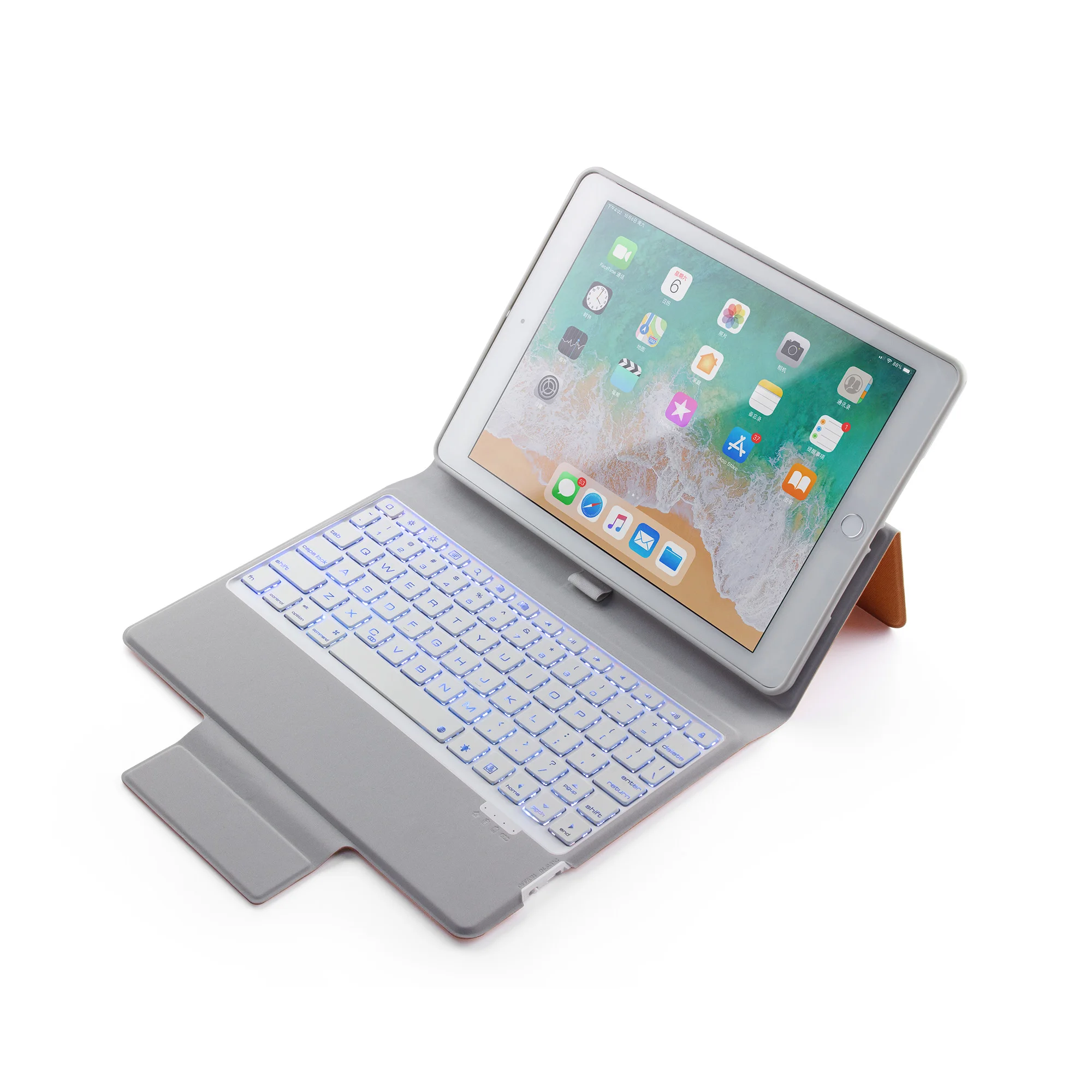 Bluetooth беспроводная клавиатура кожаный чехол для Apple и IPad, IPad Pro 9,7/iPad Air 1/2 iPad 11 12,9