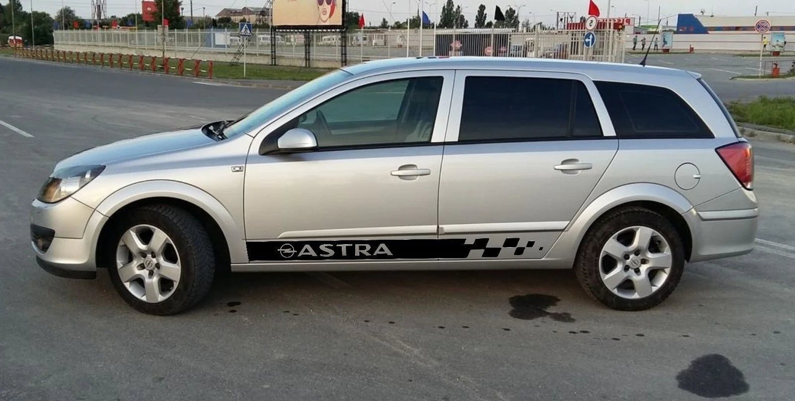Для стайлинга автомобилей для 2X OPEL ASTRA боковая юбка Виниловая наклейка для тела графическая Высококачественная