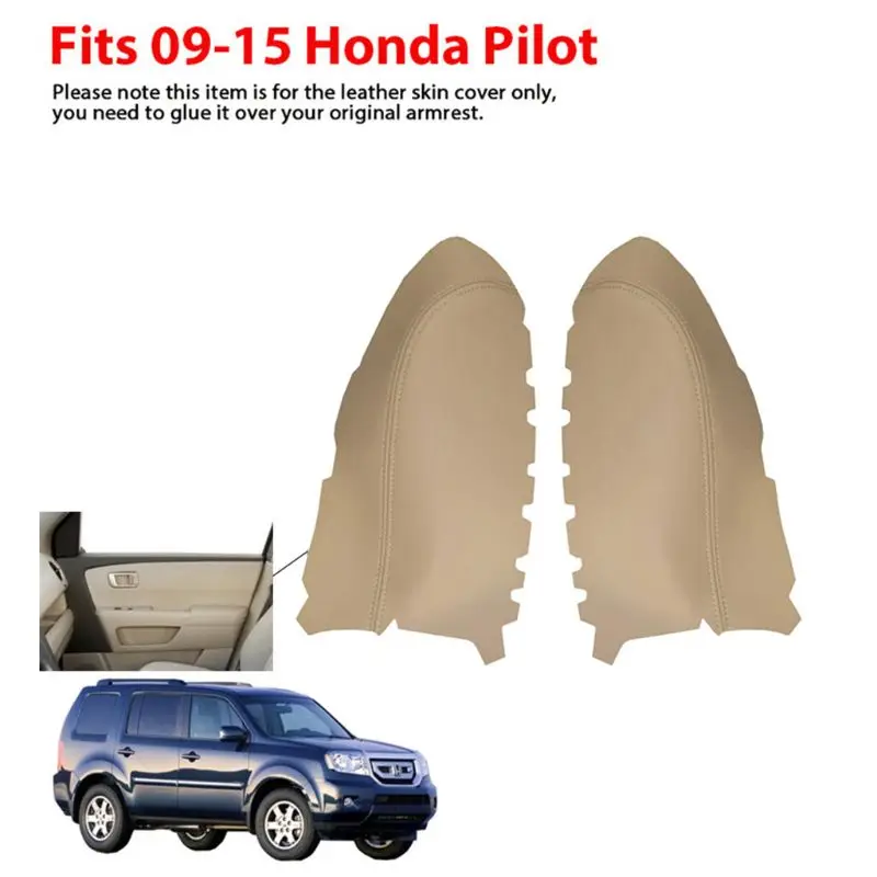 2pcs Fits for 2009-2015 Honda Pilot Leather Front Door Panels Armrest Cover 4Colors | Автомобили и мотоциклы