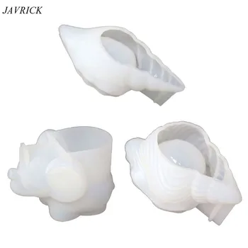 

3Pcs Conch Elephant Shape Rack Mold Kit Makp Up Egg Stand Moulds