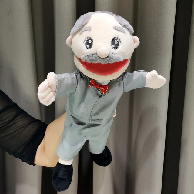 Family Open Mouth Glove Puppets Plush Toys Role Playing Hand Puppets Professional Characters Hand Puppets Children's Toys