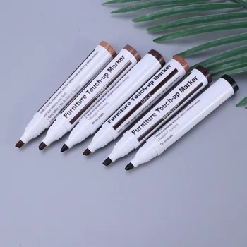 

6 Pcs Touch Up Markers Scratch Repairing Pens for Wooden Furniture