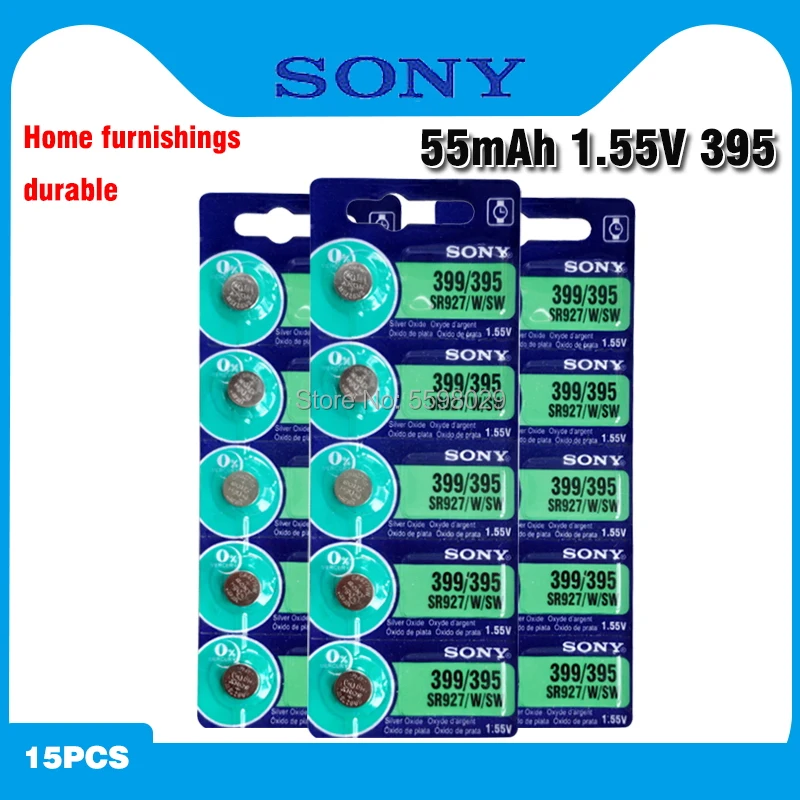 15pc 100% Original SONY 395 SR927SW 399 SR927W AG7 LR927 1.55V Silver ...