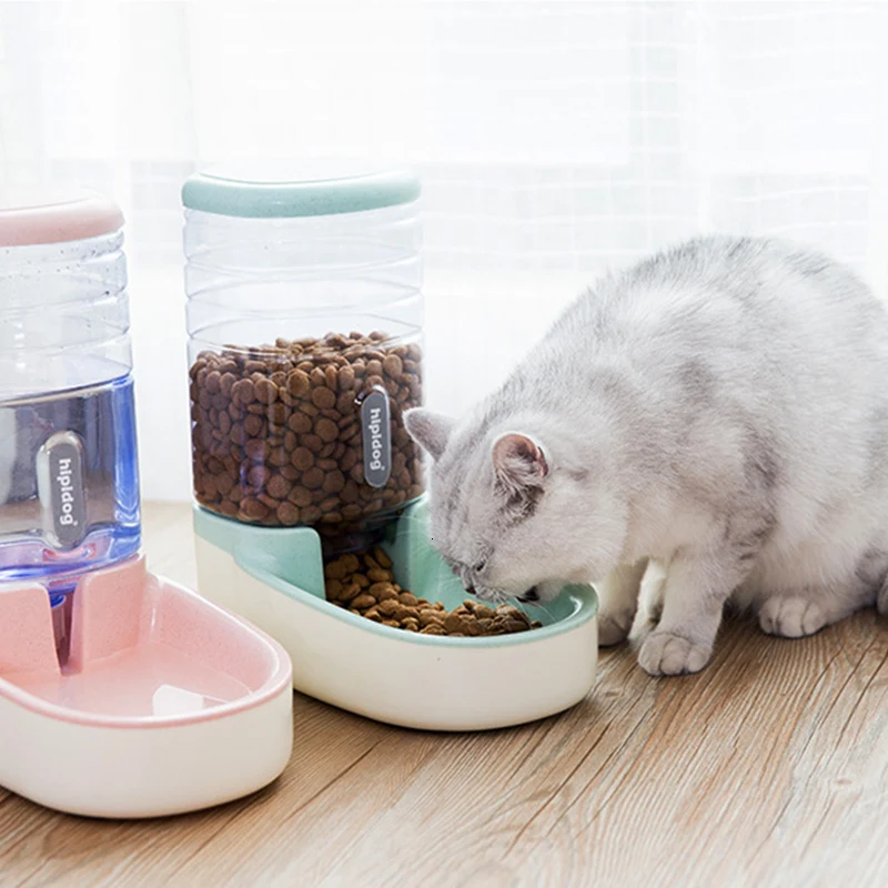 3.8L Pet cat автоматическая кормушка пластиковая бутылка для воды для собак большой емкости еда диспенсер воды кошки собаки миска для питомца