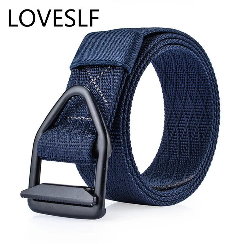 

FRALU Fashion Men's Belt Western-style Military Canvas Belt Casual Brand Designer Wild Bunny Black Belt Men's Ladies Cintos