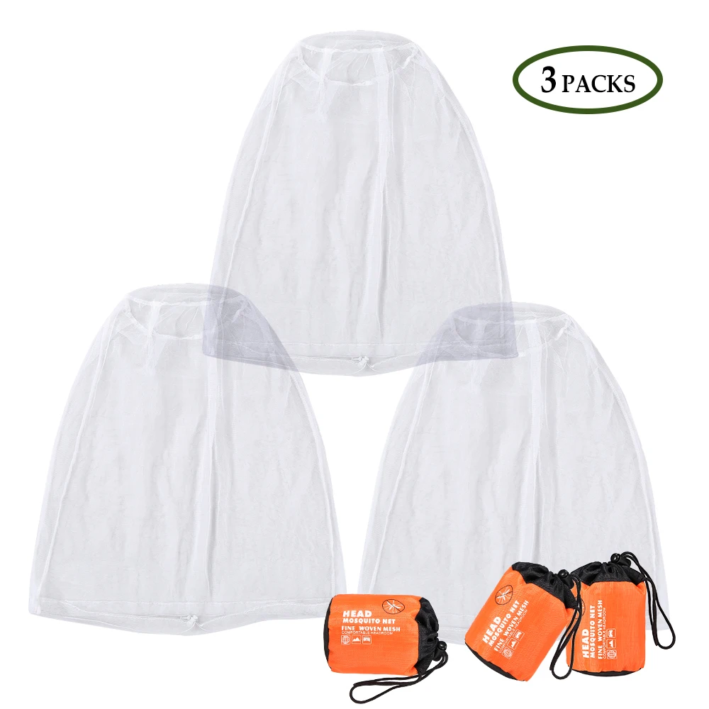 

Mosquito Mesh Net Protective Head Cover Insect Gnat Bee Repellent Netting Outdoor Gardening Bee Keeping Head Screen