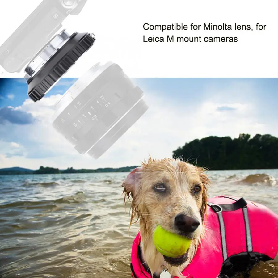 Держатель объектива Acouto MD-LM переходное кольцо для объектива Minolta к камерам Leica M Mount. macro Ring
