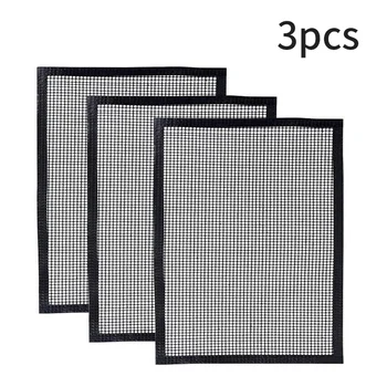 

Non-stick Barbecue Grilling Mats High Security Grid Shape BBQ Mat Heat Resistance Reusable Grill Mesh For Outdoor Activities BBQ