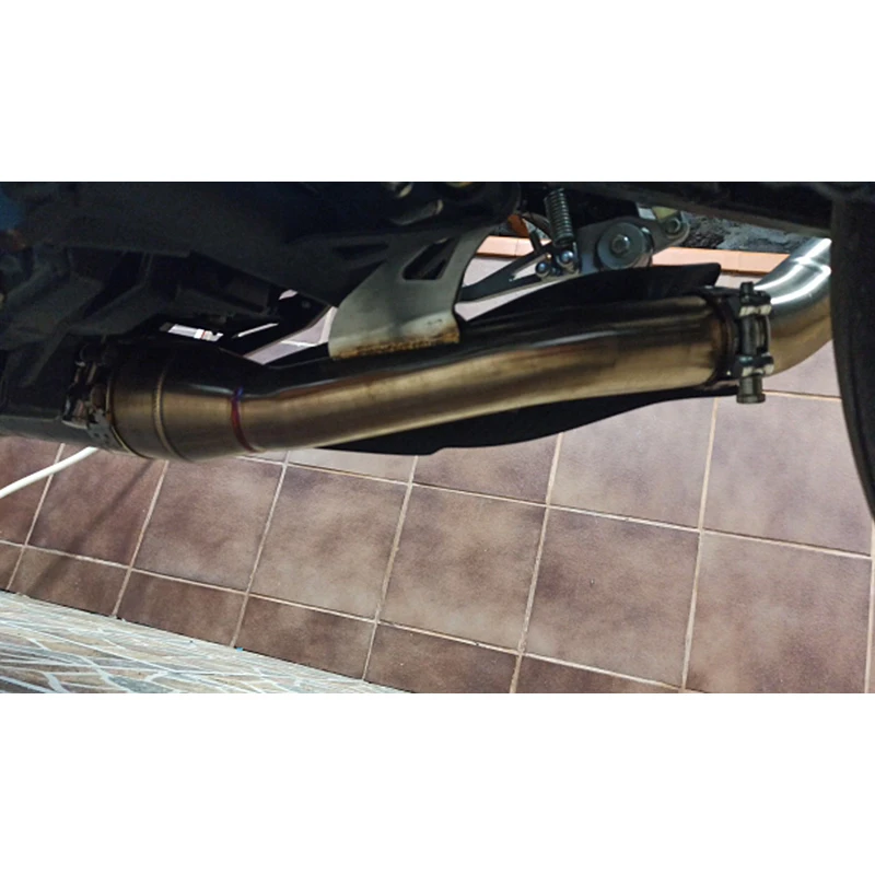 2020 Slip On For Kawasaki Z900 2017 18 19 Modified Exhaust Muffler Escape Middle Link Pipe Delete Eliminator Enhanced Z900 Z 9000