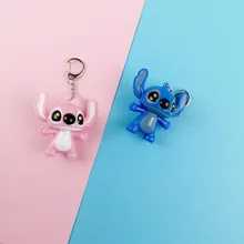Горячая Светодиодный звук делая Сияющий стежок игрушка на кольцо для ключей сумка с подвесками брелок колокольчик подарок кулон