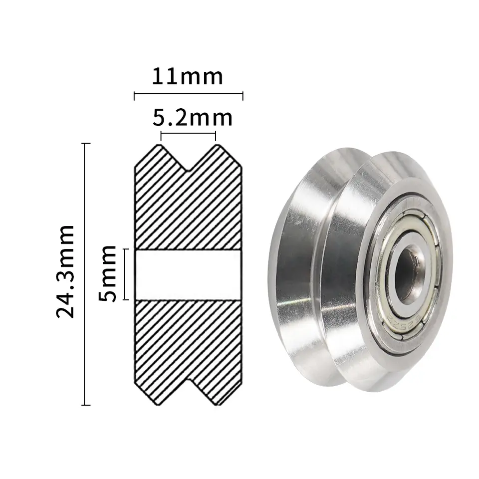 10PCS POM Plastic Wheel Bearing Pulley Small Big V-Slot Models 625ZZ 625RS MR105zz Idler Gear For 3D Printer Parts Openbuilds image 11